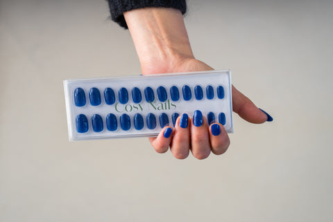 Press-On Nails Azur impérial