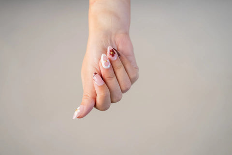 Press-On Nails Bouquet perlé