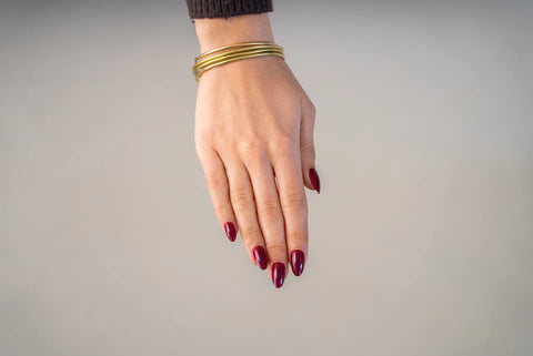 Press-On Nails Cerise griotte