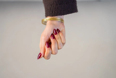 Press-On Nails Cerise griotte