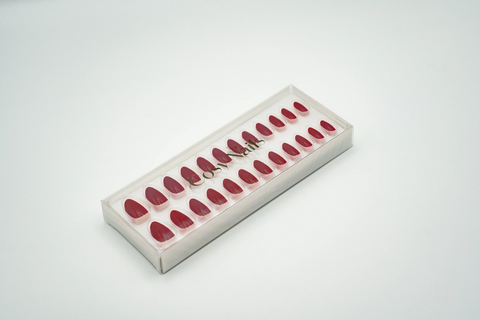 Press-On Nails Cerise griotte