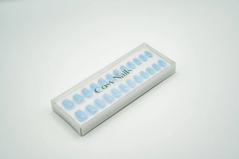 Press-On Nails Bleu coton