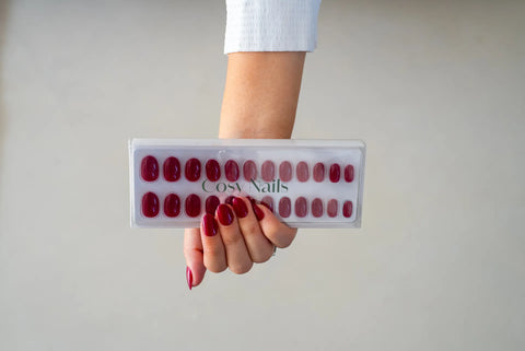 Press-On Nails Framboise croquante
