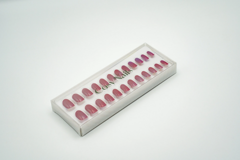 Press-On Nails Framboise croquante