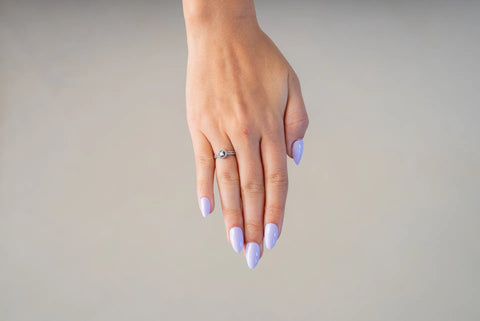 Press-On Nails Lueur de lilas