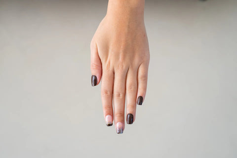 Press-On Nails Mocha stardust