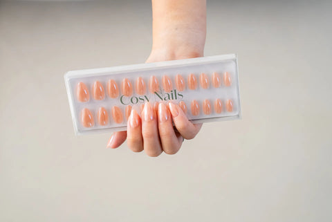 Press-On Nails Perle de nacre nude