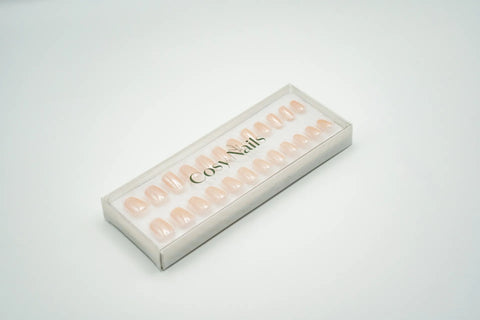 Press-On Nails Perle de nacre rosé