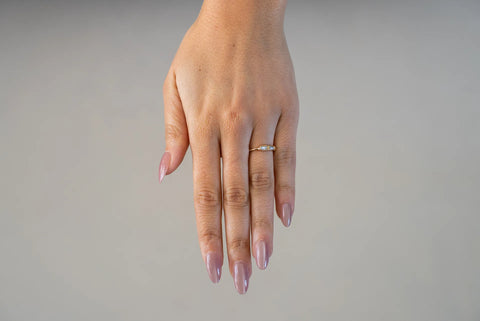 Press-On Nails Rose poudre aurora