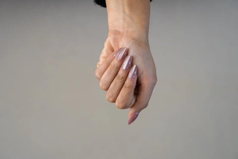 Press-On Nails Rose poudre aurora