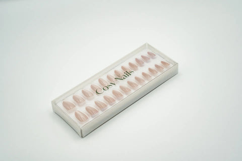 Press-On Nails Rose poudre aurora