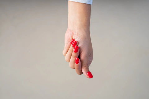 Press-On Nails Rouge coquelicot