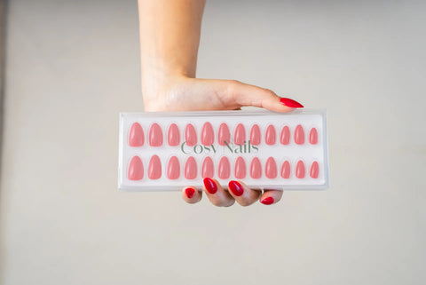 Press-On Nails Rouge impérial