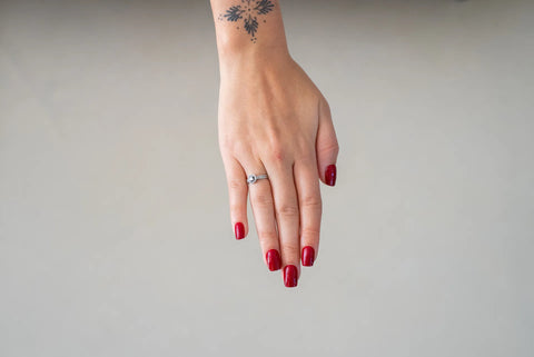 Press-On Nails Rouge intense