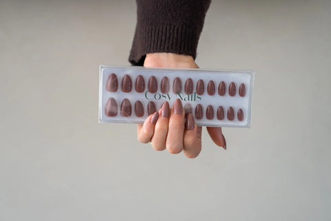 Press-On Nails Taupe élégante