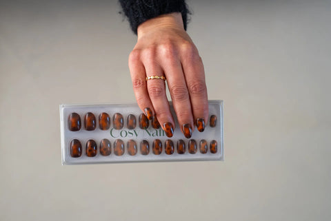 Press-On Nails Turtle clay